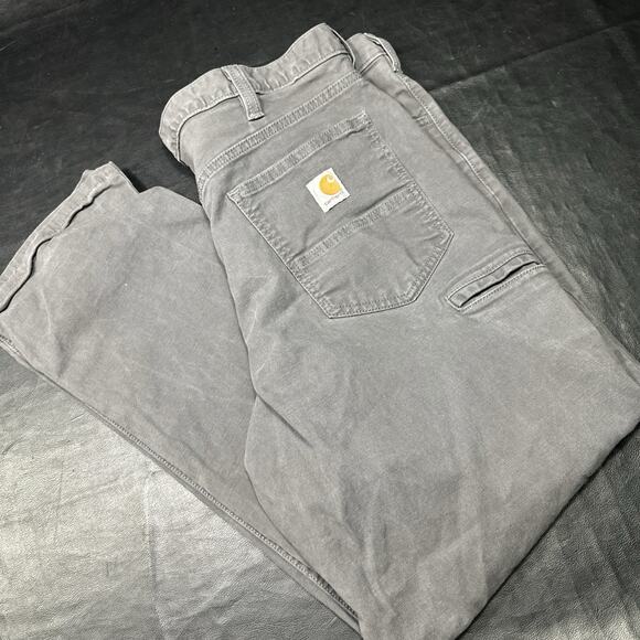 Carhartt Other - CARHARTT RUGGED FLEX RELAXED FIT CANVAS 5-POCKET WORK PANT DARK GRAY SIZE 40x32
